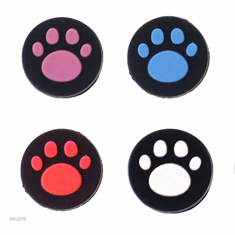 OB 2pcs Cat Paw Analog Controller Thumbstick Grip Cap Protective Cover For Sony PlayStation Ps Vita PS Vita PSV 1000/2000 Slim