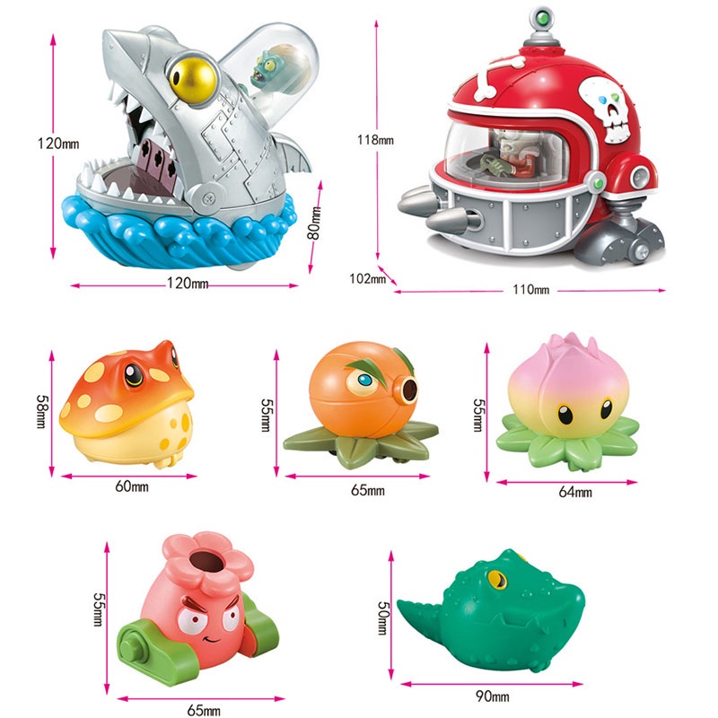 Đồ chơi xe đẩy kéo hình Plants và Zombies 2 dành cho bé