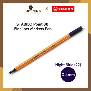 Bút line Stabilo Point 88 Fineliner Markers Pen  – Màu xanh đen (Night Blue)