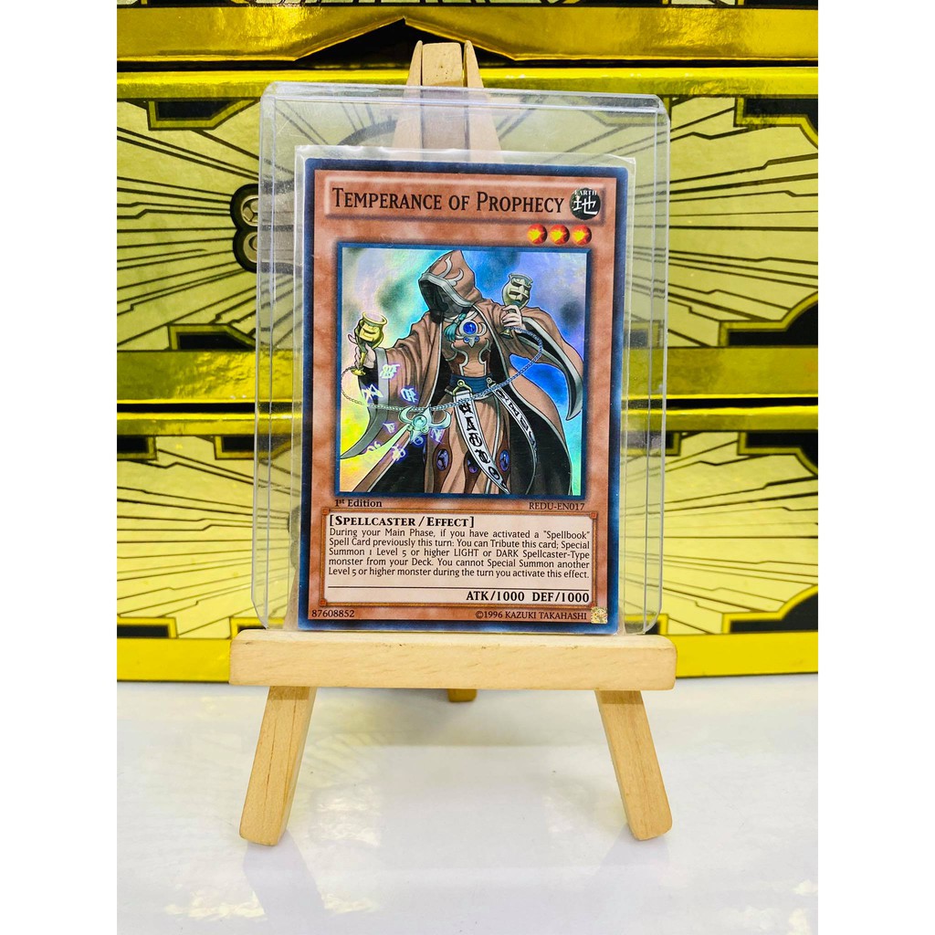 [ Dưa Hấu Yugioh ] Lá bài thẻ bài Temperance of Prophecy - Super Rare - Tặng bọc bài nhựa bảo quản