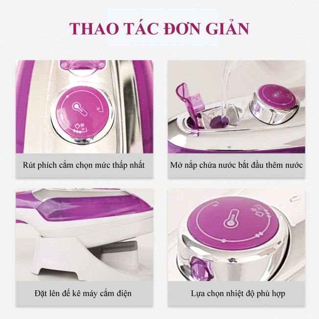 Bàn là hơi nước, Bàn ủi hơi nước cầm tay mini du lịch Qbi