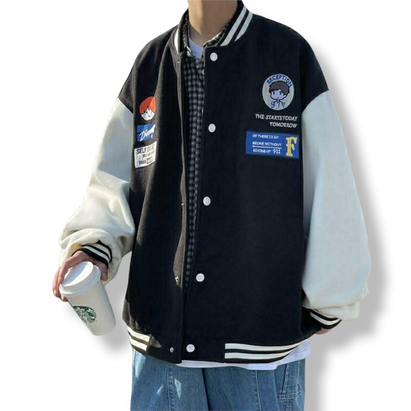 Áo Khoác Nỉ BOMBER PE Unisex Cúc Bấm ETP Mẫu Mới Bao HOT - ĐĂNG QUANG FASHION