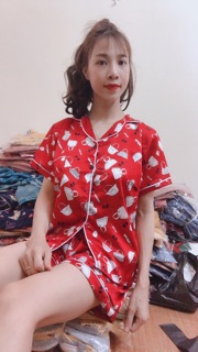 Đồ Bộ Lụa Satin Đùi