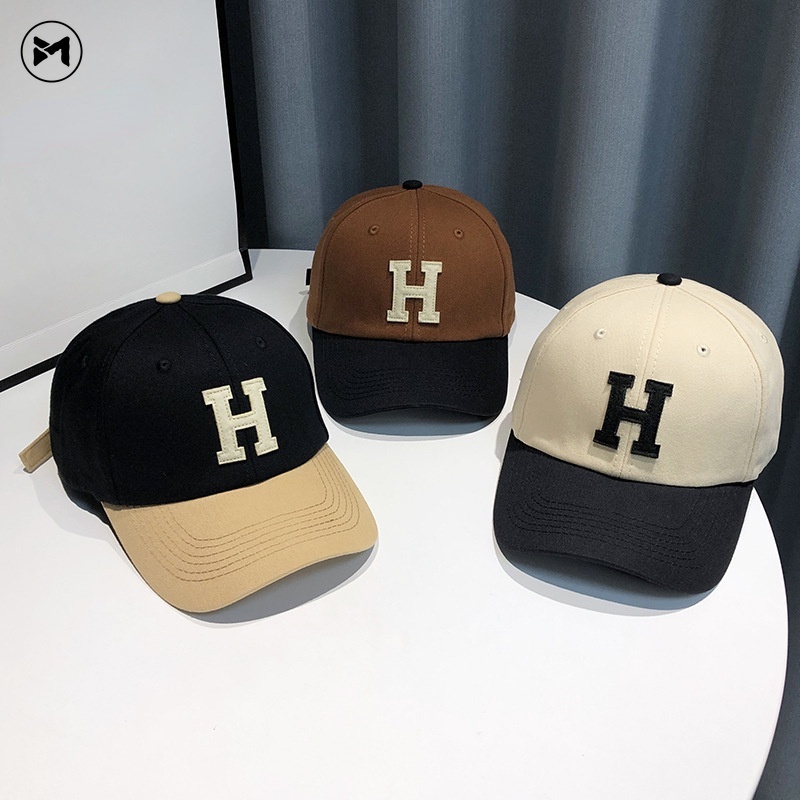 Nón Lưỡi Trai Thêu Chữ H 2022 Màu Sắc Thời Trang