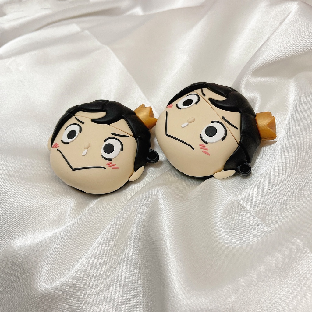 Vỏ Bảo Vệ Hộp Sạc Tai Nghe compatible AirPods Pro/compatible AirPods 2/Pro/Pro Bằng Silicon Họa Tiết Hoạt Hình Chú Heo Poggy Độc Đáo Thời Trang