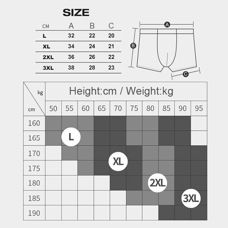 Quần Lót Boxer Vải Lụa Lạnh Không Đường May Thoáng Khí Thời Trang Mùa Hè Cho Nam B321