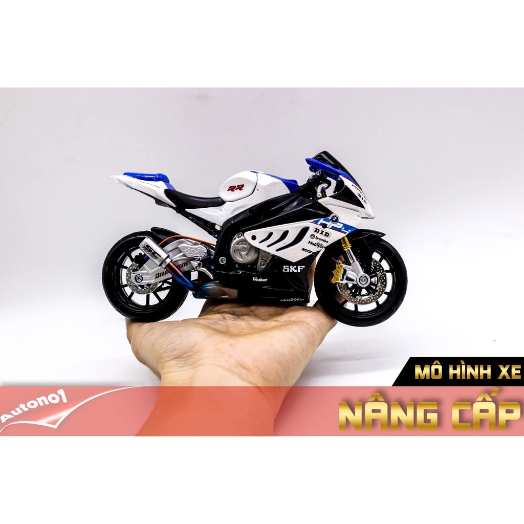 MÔ HÌNH XE BMW S1000RR HP4 ĐỘ PÔ SC 1:12 AUTONO1 D022