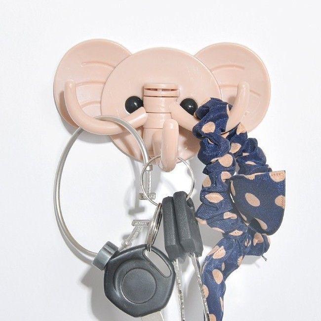 Móc Dán Tường Chắc Chắn 3 Vòi Hình Con Coi Siêu Dễ Thương