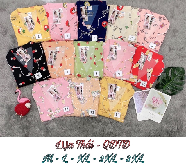 🌵 ĐỒ BỘ PIJAMA (FULLSIZE M-3XL) MẶC NHÀ, SAU SINH PIJAMA LỤA THÁI SIÊU MỀM GIÁ SIÊU SỐC 🌵 | BigBuy360 - bigbuy360.vn