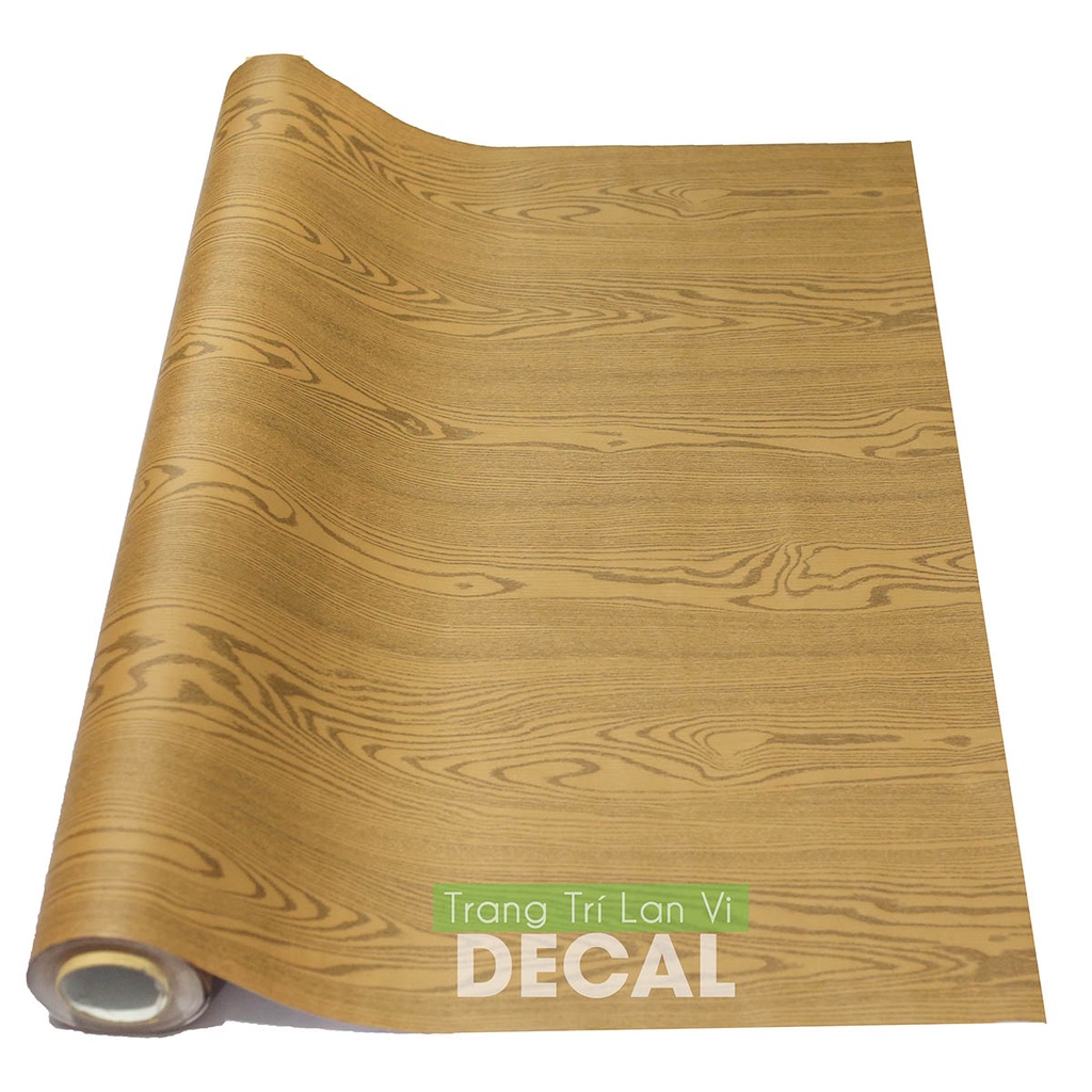 Decal giả vân gỗ chịu nhiệt chống nước chống dầu mỡ dễ dàng lau chùi khổ 1.2m