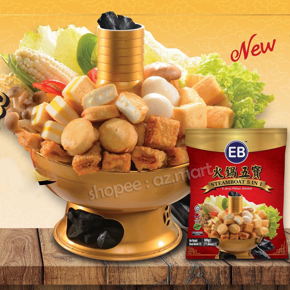 Combo Tổng Hợp 5 in 1 Viên Thả Lẩu EB Malaysia : Sandwich Cá, Đậu Hũ Hải Sản, Đậu Hủ Phô Mai, Cá Viên..