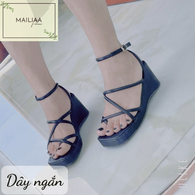 Sandal nữ đế xuồng 7 phân MAILIAA quai xỏ ngón chiến binh