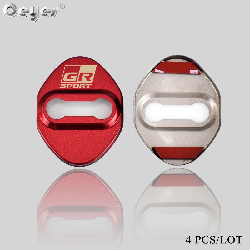 Set 4 Ốp Khóa Cửa Xe Ô Tô Toyota GR Sport Vios Avanza Wish Corolla C-HR C HR Avanza Yaris Rush