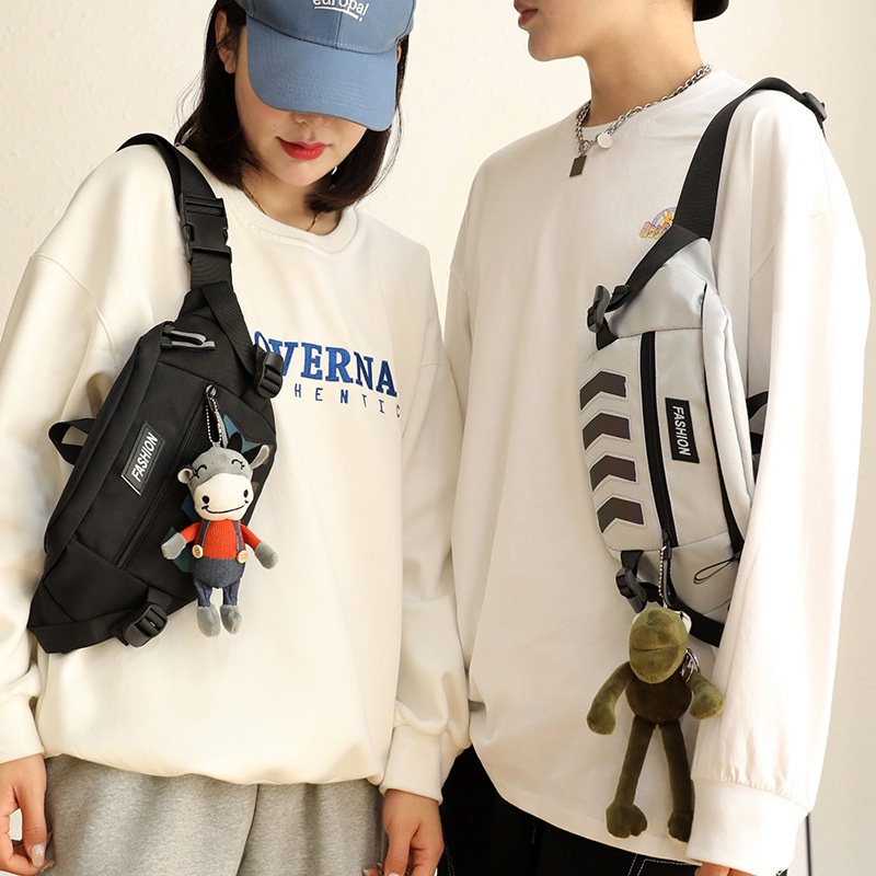 Túi đeo chéo ngực/ thắt lưng phong cách thể thao thời trang dành cho nam và nữ