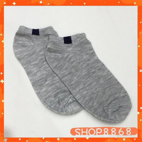 Set 10 đôi vớ cotton basic 3 màu (Trắng - Đen - Xám) - shop8868