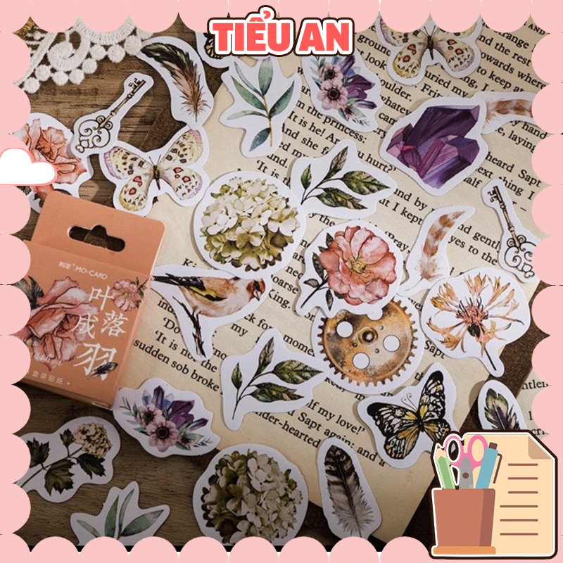 Bộ sticker/ Hình dán Trang trí hình hoa Cẩm Tú Cầu (45 hình)