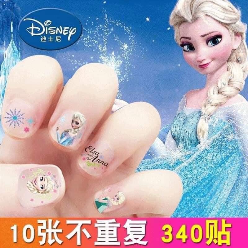 Set 10 tấm dán móng tay cho bé 340 hình