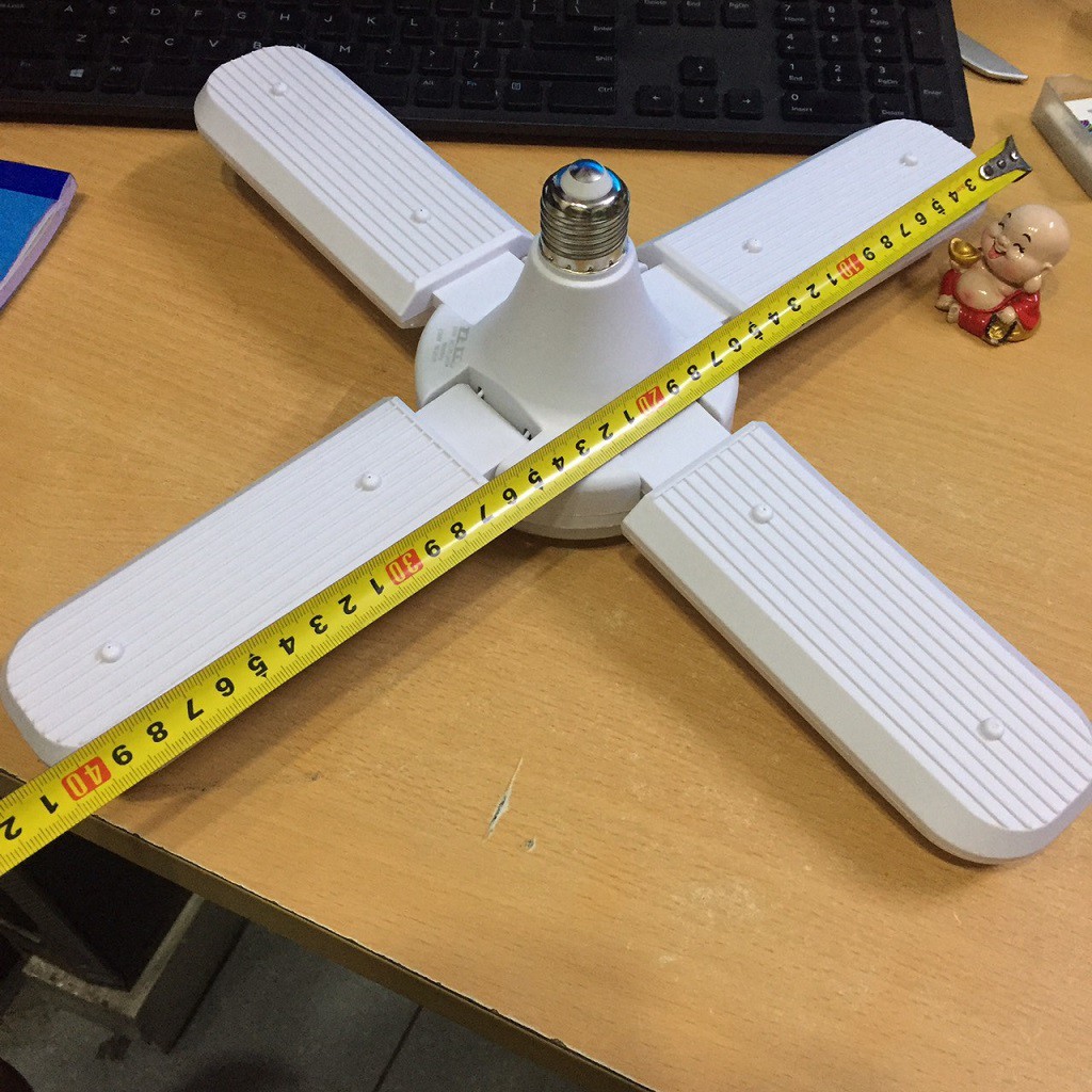 Bóng đèn LED cánh quạt xếp ánh sáng trắng - Bóng đèn led hình 4 cánh quạt 65w siêu sáng - Bảo hành 12 tháng | BigBuy360 - bigbuy360.vn