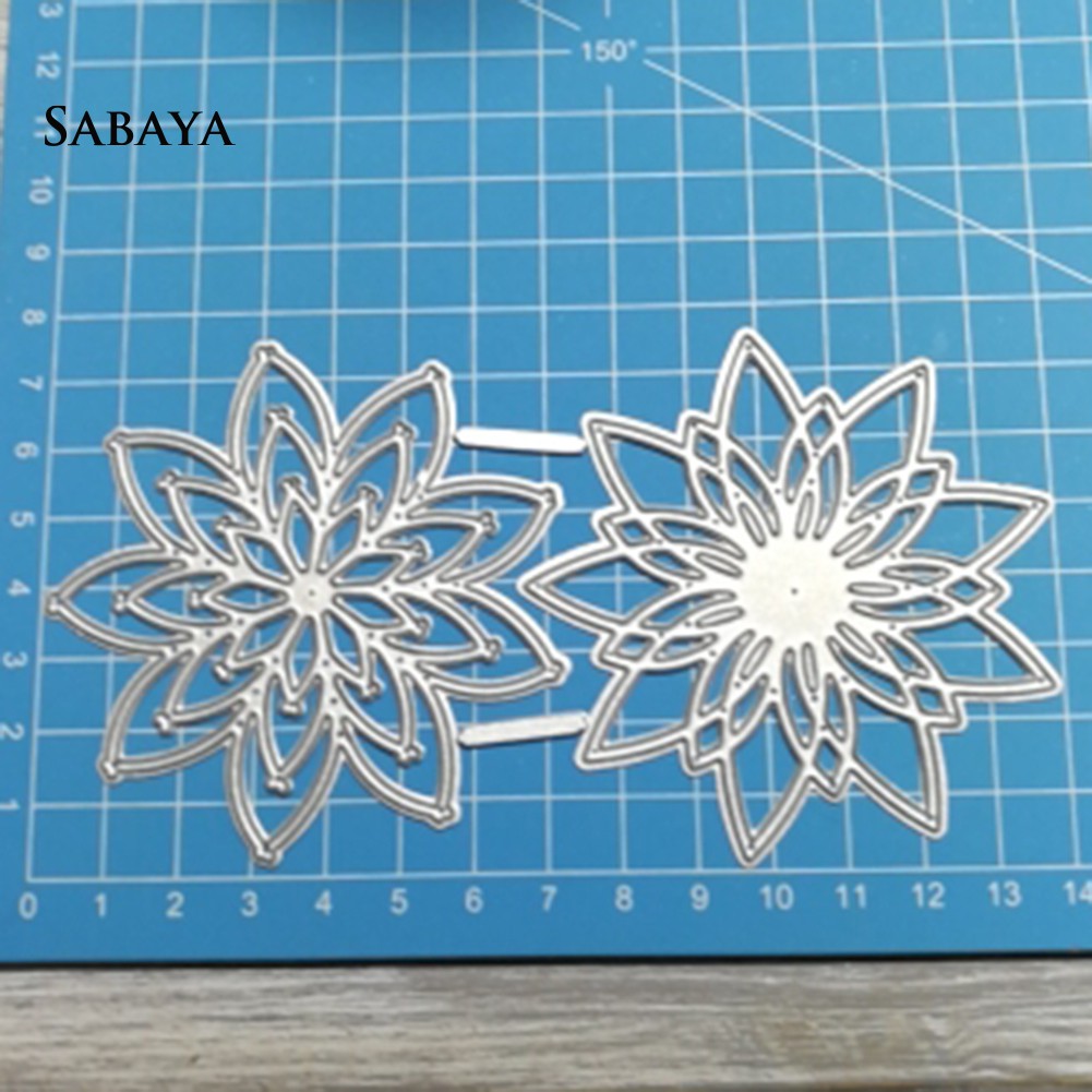 Khuôn Cắt Giấy Làm Từ Kim Loại Hình Bông Hoa Trang Trí Scrapbook