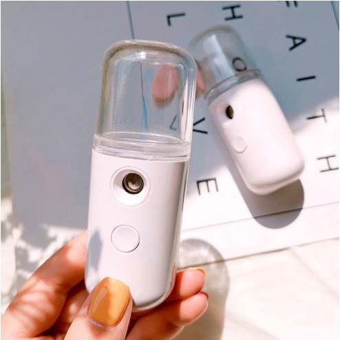 Máy phun sương mini cầm tay, máy xông mặt mini máy xông hơi máy xịt khoáng máy xông tinh dầu