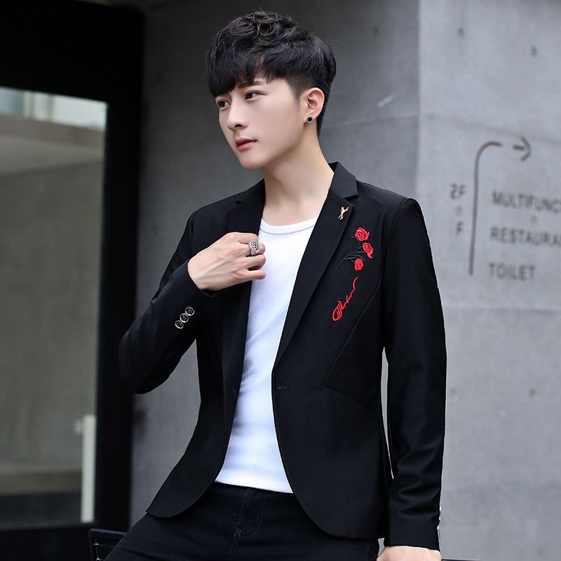 # Áo Khoác Nam# Bộ Đồ Vest Thiết Kế Mới Thời Trang Mùa Xuân Dành Cho Nam# Áo Khoác Vest Ôm Dáng Phong Cách Hàn Quốc Lịch Lãm Cho Nam