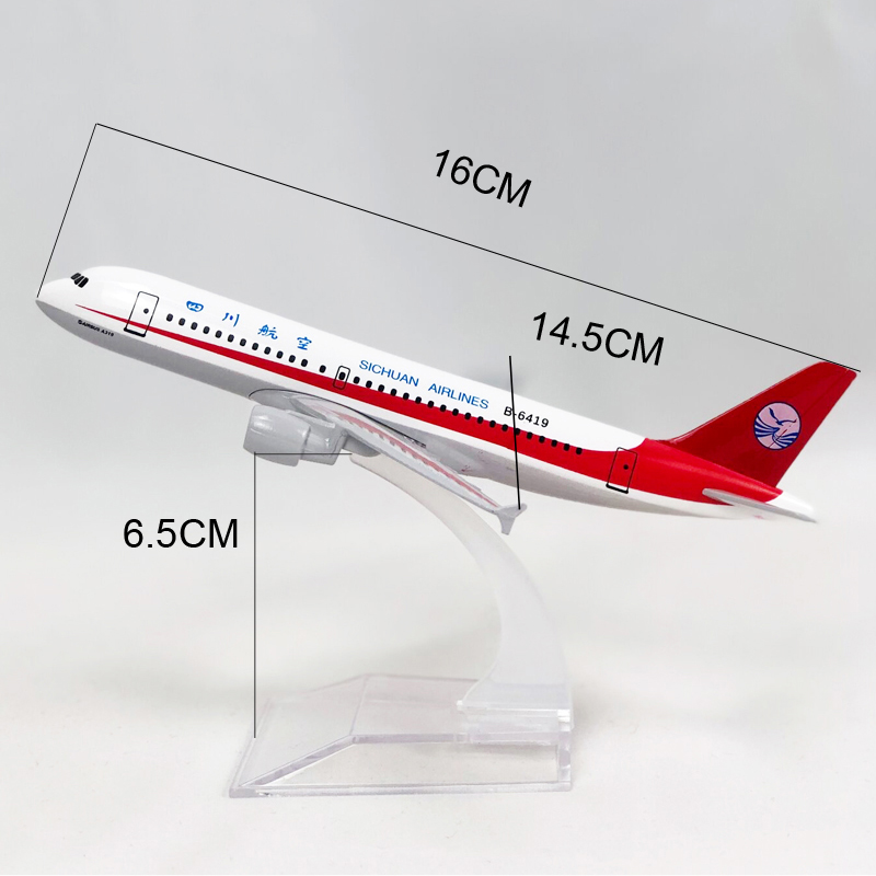 Mô hình máy bay Airbus 320 A320 16CM bằng hợp kim