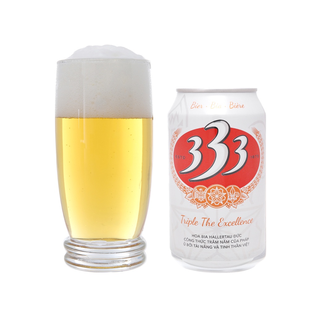 [MỚI NHẤT] Bia 333 lon 330 ml.