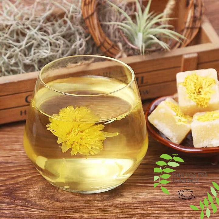 Trà hoa cúc đường phèn mật ong đặc biệt hoa to thơm ngọt dịu 1kg