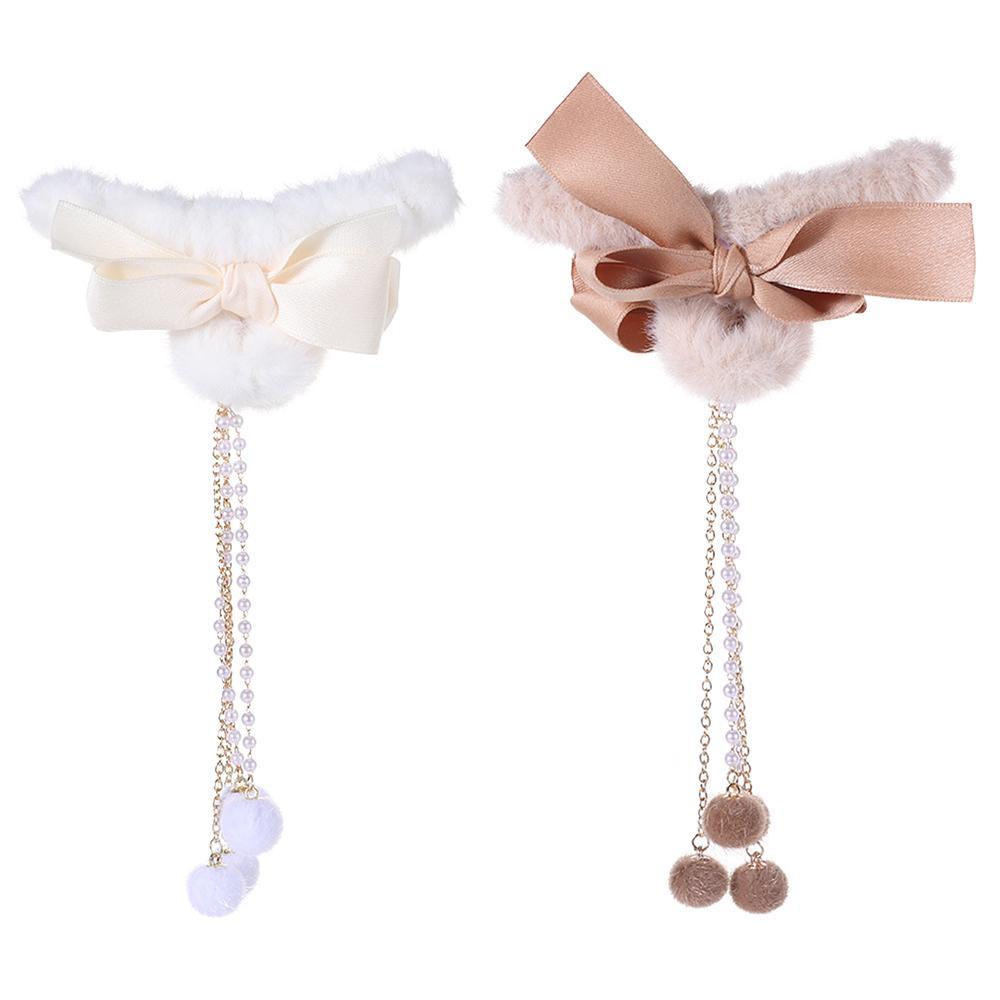 Kẹp Tóc Đuôi Ngựa Bằng Lông Nhung Thời Trang Thu Đông Hàn Quốc