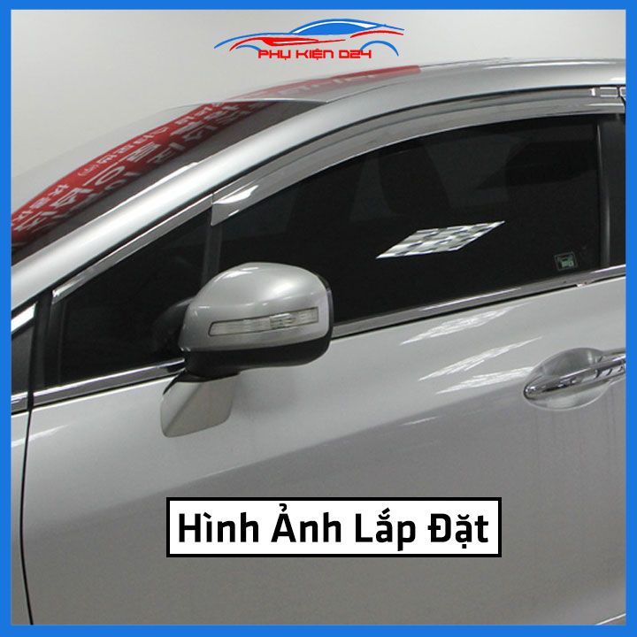 Bộ nẹp viền chân kính cong kính Honda Civic 2008-2009-2010-2011-2012 Inox sáng bóng chuẩn form xe