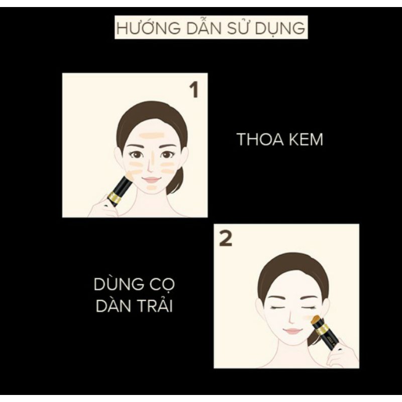 Set thỏi kem nền che khuyết điểm ohui tặng bảng phấn mắt 5 màu siêu đẹp