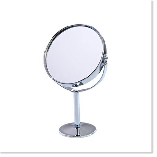 Gương Mini 2 Mặt Phóng To Thu Nhỏ Để Bàn - Hình Tròn