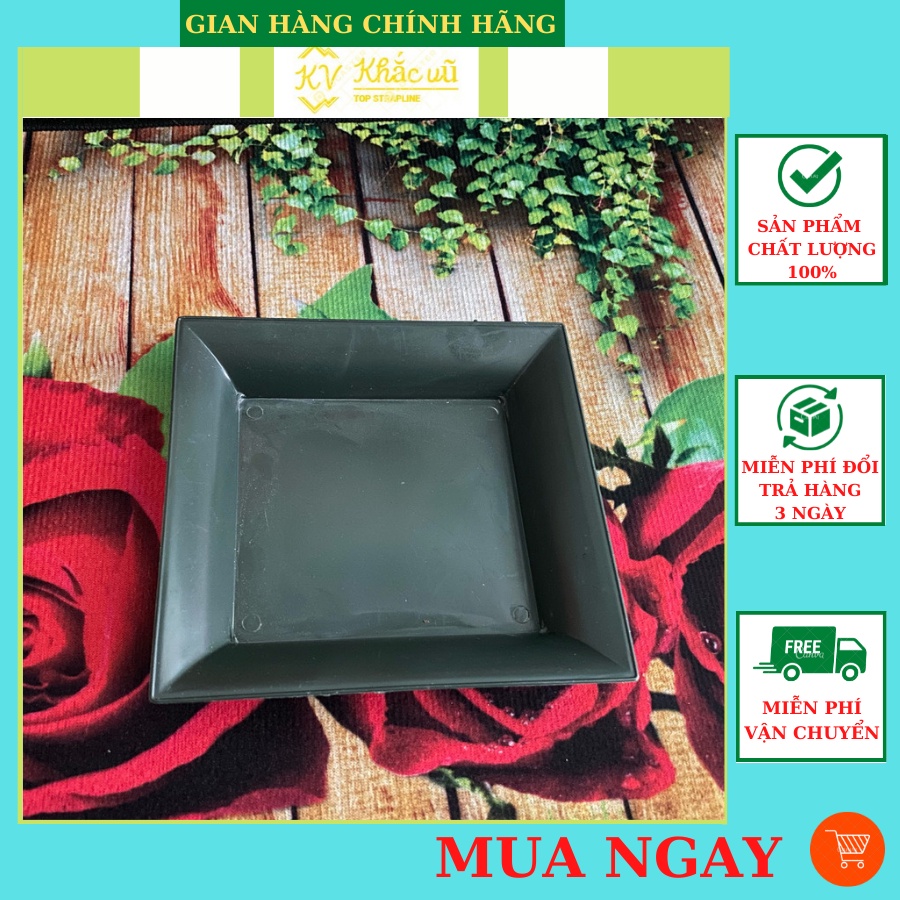 Khay Nhựa Cắm Hoa Để Bàn Kích Thước 14 x 15 x 3 cm