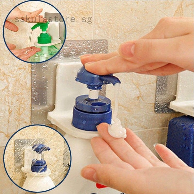 Móc dán tường tự dính treo chai sữa tắm chống thấm nước chống ẩm không cần khoan lỗ