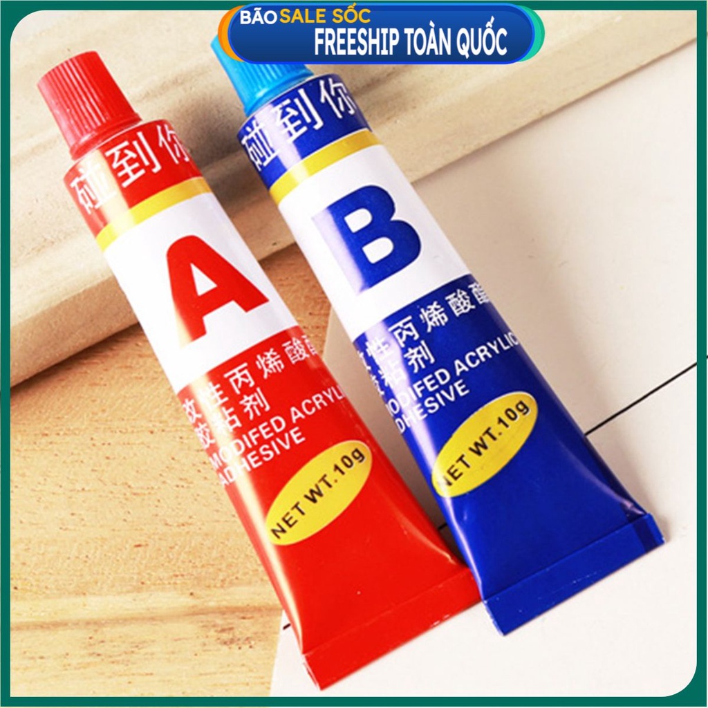 (Video Review) Vỉ Keo AB 2 Tuýp 2 Thành Phần - Dán Siêu Chắc Đa Năng Dán Sắt, Đá, Kính, Kim Loại, Chịu Nhiệt, Nước
