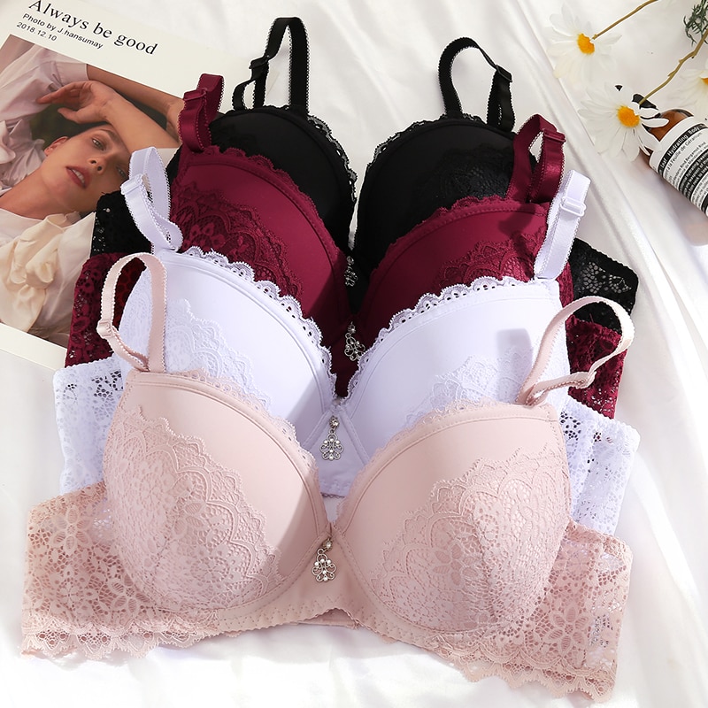 Áo Ngực Cổ Chữ V Họa Tiết Hoa Quyến Rũ Cho Nữ