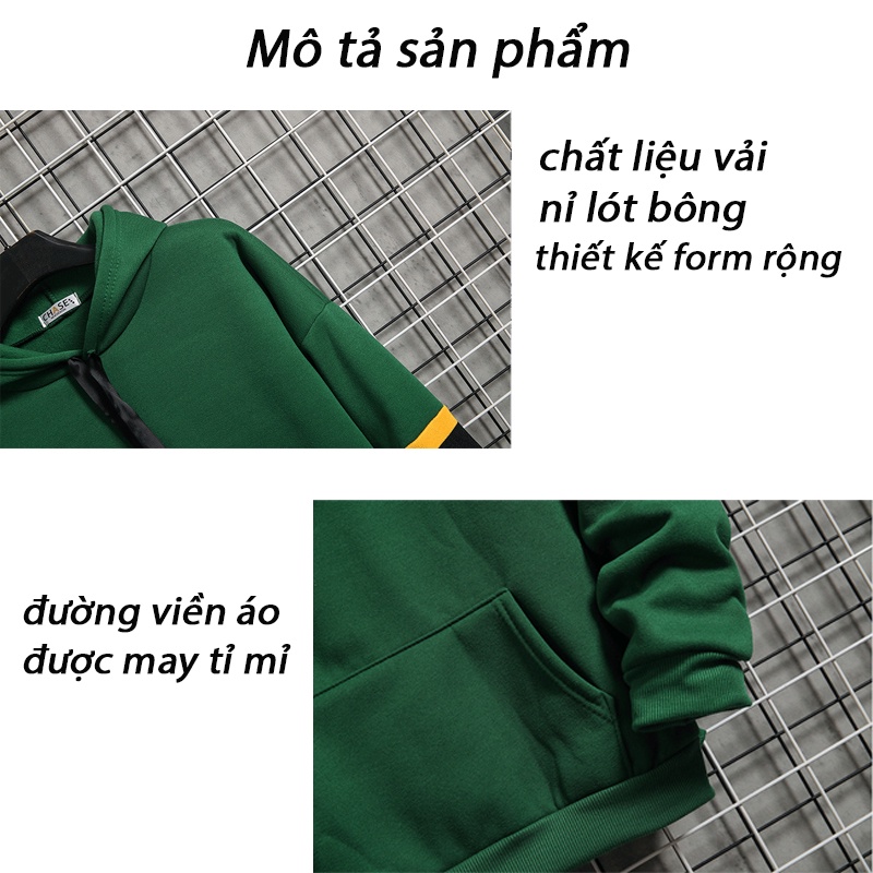 Áo hoodie nam nữ form rộng, áo khoác hoodie nam nữ có mũ chất liệu nỉ lót bông kiểu dáng thể thao freeship mã HD8