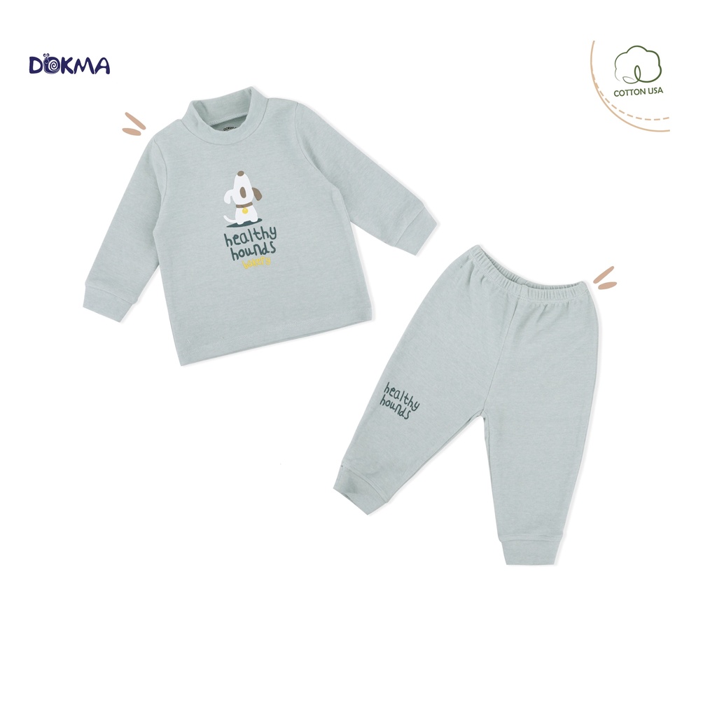DB1222 Bộ quần áo cổ 3ph dài tay Dokma