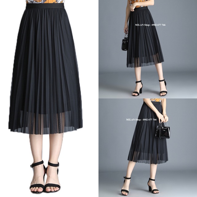 Chân váy công chúa xếp ly siêu chất loại 1