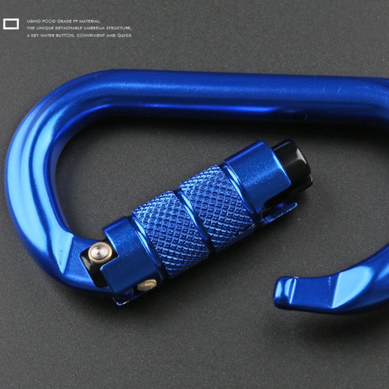 Móc Khóa Carabiner Hình Chữ O An Toàn 25KN Dành Cho Leo Núi