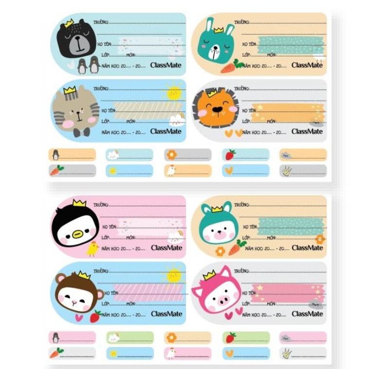 Nhãn vở Classmate Cartoon CL-NT222