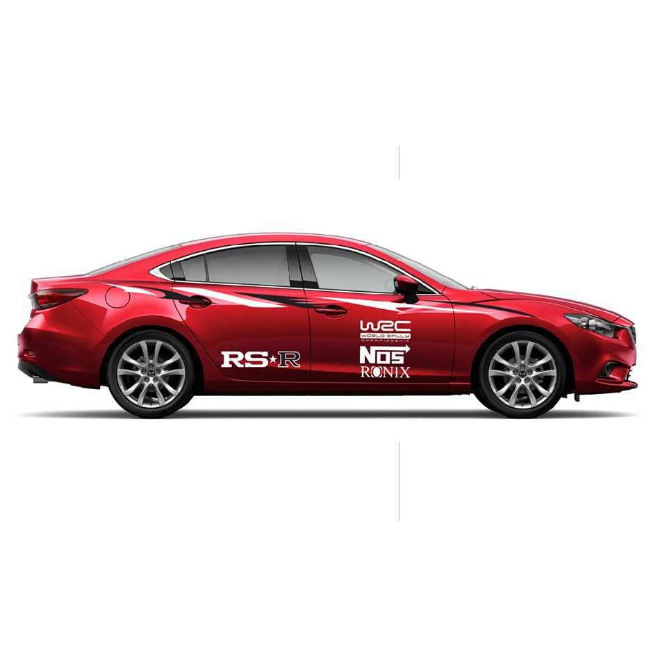 Tem dán sườn xe mazda 6