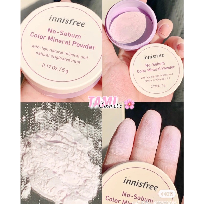 PHẤN PHỦ INNISFREE NO-SEBUM MINERAL COLOR POWDER