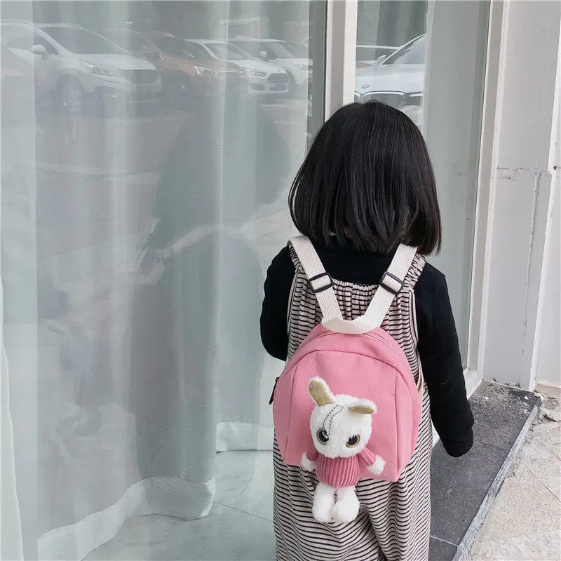 Ba Lô Hình Thú Hoạt Hình Bằng Vải Lông Cho Bé Từ 2-6 Tuổi