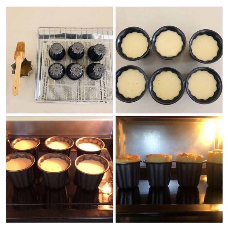 BREADLEAF set 2c Khuôn Canele chống dính - Canelé Cup Mould - Hàng cao cấp