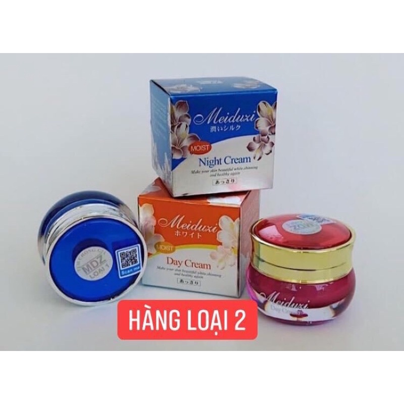 Bộ Kem Meiduzi Nhật Bản Ngày và Đêm Dưỡng Da, Ngăn Mụn Nám Tàn Nhang