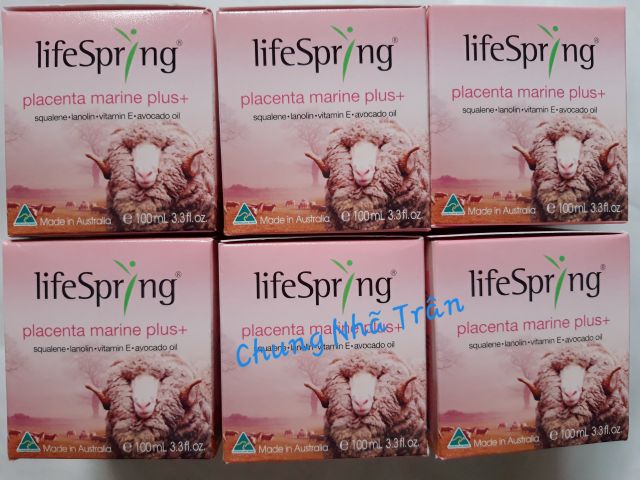 Kem nhau thai cừu lifeSpring Placenta Marine Plus+ 100ml