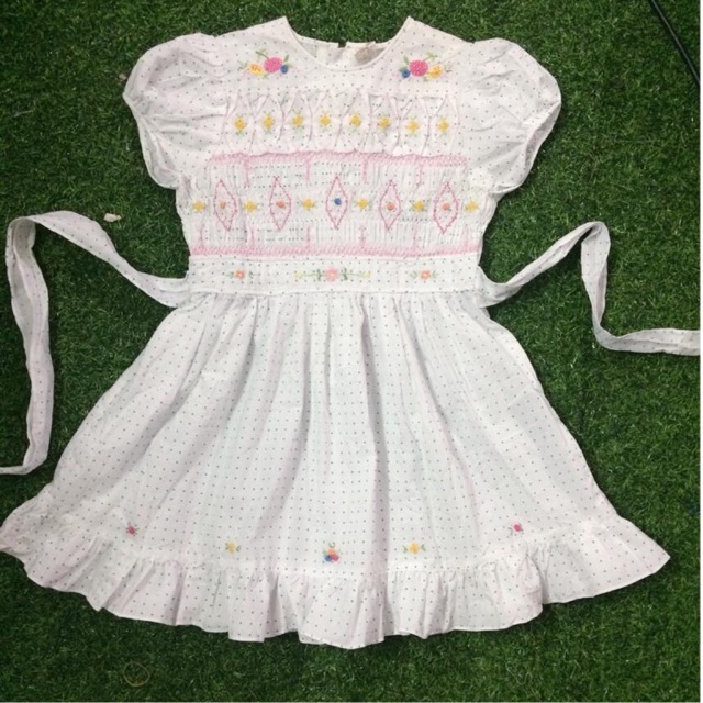 Đầm smock tiểu thư cho bé...