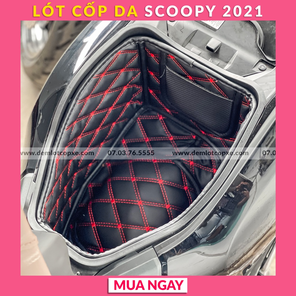 Lót Cốp Cách Nhiệt Xe SCOOPY 2021 - Có Túi Giấy Tờ - Bảo Hành 1 Năm ( Đường May, Lỗi Do Sản Xuất)