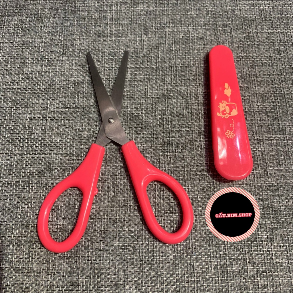 Kéo thủ công có nắp đậy hình động vật dễ thương